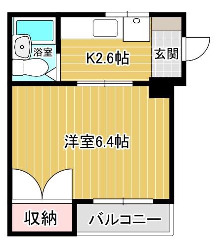 メゾン ド ビュー(1K/4階)の間取り写真