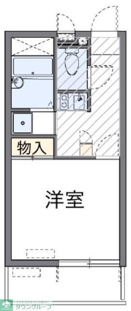 レオパレスラポールI(1K/2階)の間取り写真
