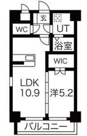 ソレイユ・ルヴァン(1LDK/5階)の間取り写真