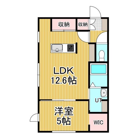 NORFINO LYDEA I(1LDK/2階)の間取り写真