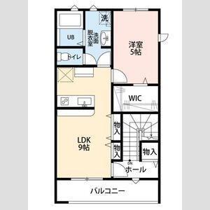LOTUS住吉(1LDK/2階)の間取り写真
