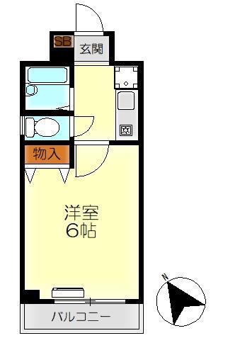 DER WINKEL.Y2 江原(1K/3階)の間取り写真