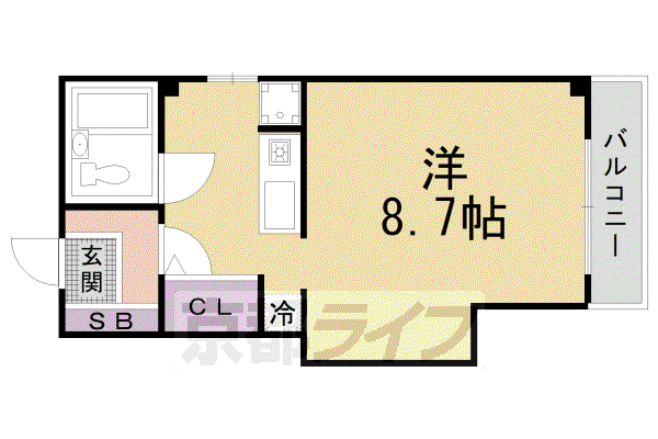 GOOD8 MIRAI(ワンルーム/2階)の間取り写真