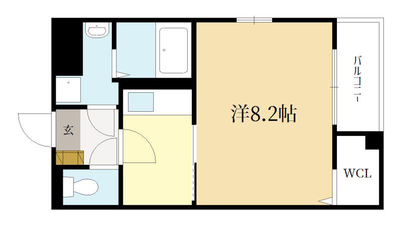 メゾンド・励歩II(1K/2階)の間取り写真