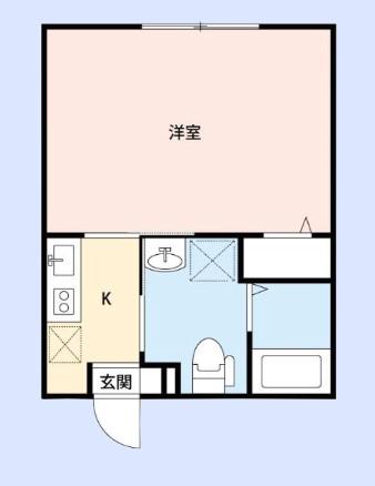 ステーションスクウェア(1K/2階)の間取り写真