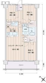 エスティメゾン豊洲レジデンスD棟(3LDK/4階)の間取り写真