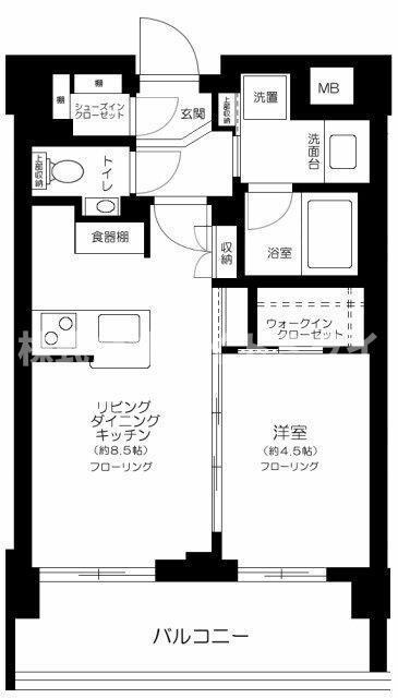 クリオラベルヴィ王子(1LDK/4階)の間取り写真