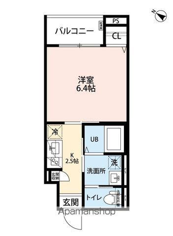 ROBOT HOME 滝井(1K/3階)の間取り写真