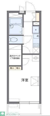 レオパレスコナ ヴィレッジ(1K/3階)の間取り写真