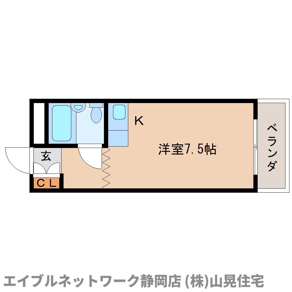 チサンマンション両替町 408(ワンルーム/5階)の間取り写真