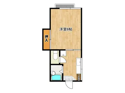 NB3西川津(1K/1階)の間取り写真