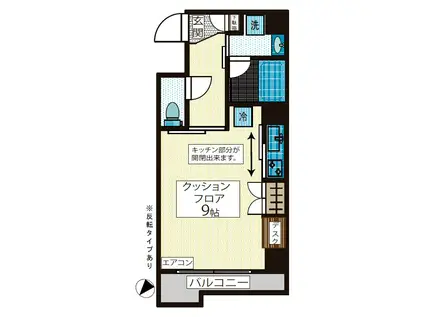 チャコBLDG(ワンルーム/5階)の間取り写真