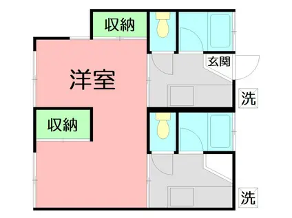 コーポ司 第1(1LDK/2階)の間取り写真