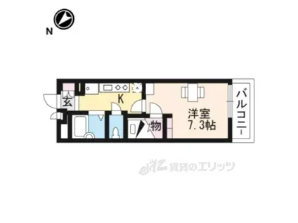 レオパレス若葉(1K/3階)の間取り写真