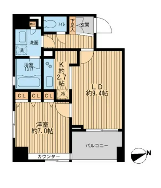 クリオ戸越銀座弐番館 14階階 間取り