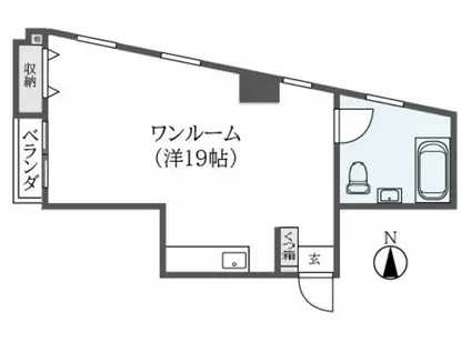 レスポアール久米川(ワンルーム/3階)の間取り写真