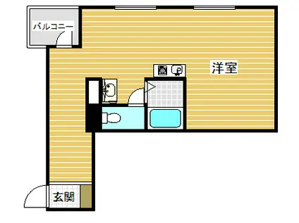 ノベラ御幸通(ワンルーム/4階)の間取り写真