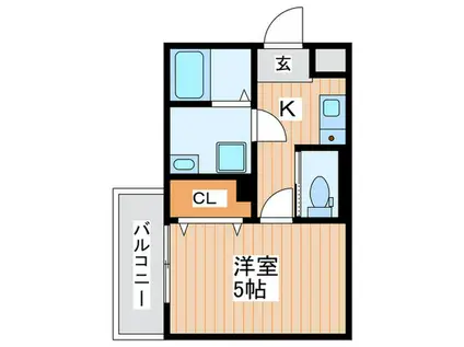 レアリゼ門真(1K/3階)の間取り写真