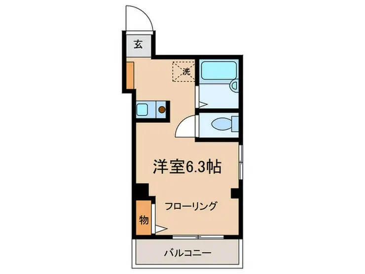 ベルコート104 1階階 間取り