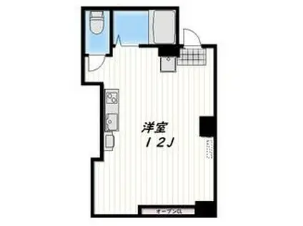 LUCA(ワンルーム/B2階)の間取り写真