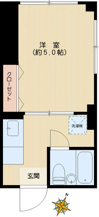 筑波マンション 2階階 間取り