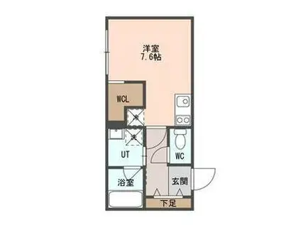 カレラ豊平2ND(1K/3階)の間取り写真