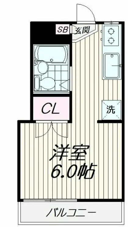 ハイツ大堀 1階階 間取り