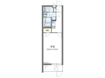 クレイノヒローム豊中南(1K/1階)の間取り写真