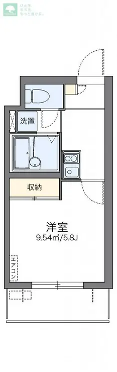 レオパレスオゥル 1階階 間取り