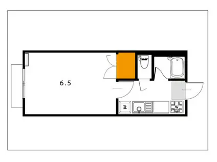 セイル94(1K/1階)の間取り写真