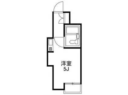 スターアークII(ワンルーム/5階)の間取り写真
