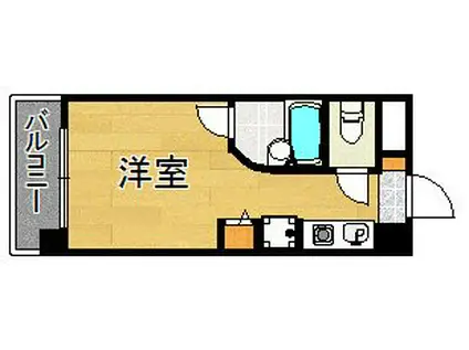 ルネスロワール博多駅南(ワンルーム/11階)の間取り写真