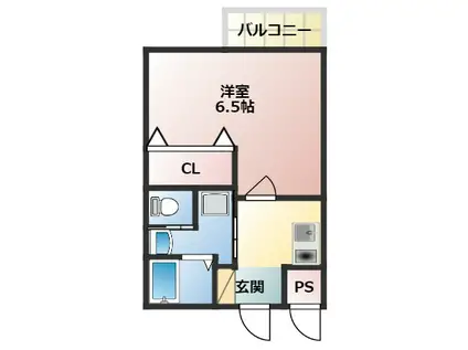 ル・リアン21(1K/1階)の間取り写真