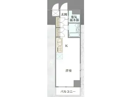 ライオンズマンション駒込六義園(ワンルーム/3階)の間取り写真