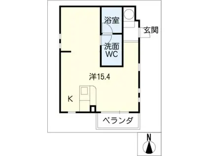 えきた庵(ワンルーム/3階)の間取り写真