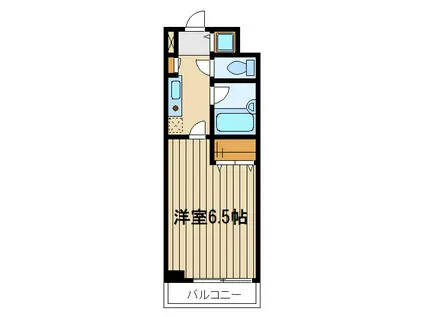 オークウッド(1K/4階)の間取り写真