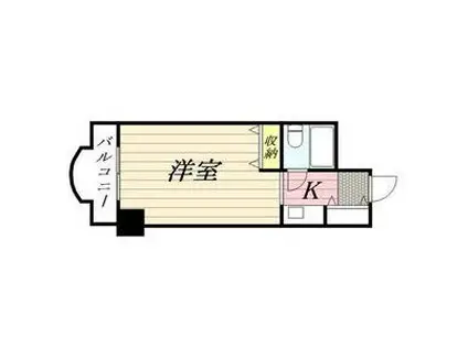 メゾン・ド・グルー(ワンルーム/3階)の間取り写真