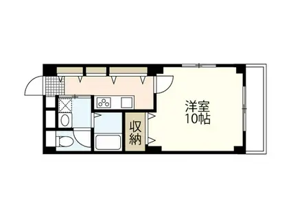 E.プリムローズ(1K/2階)の間取り写真