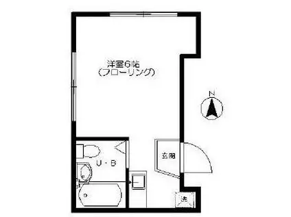 コーポアゼリアー南烏山4丁目-(ワンルーム/2階)の間取り写真