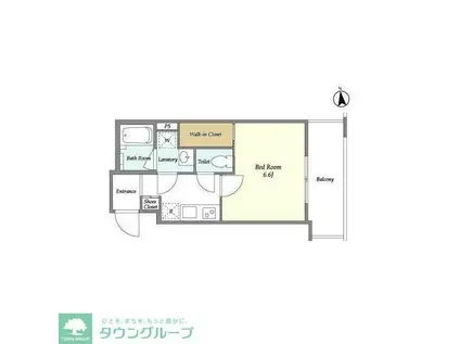 ヴェルメリオ本所(1K/5階)の間取り写真