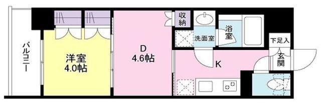 リバーレ池袋(1LDK/6階)の間取り写真