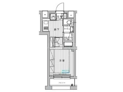 ブライズ上池台(1K/2階)の間取り写真