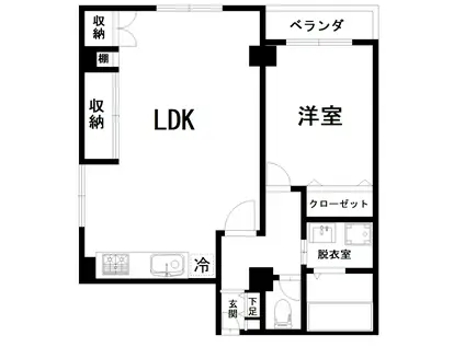 ML21(1LDK/7階)の間取り写真