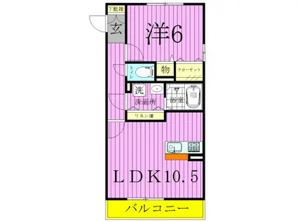 D-ROOM汐止(1LDK/1階)の間取り写真