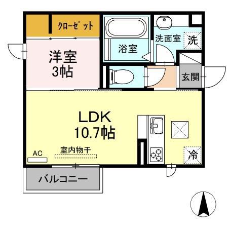 REIWA HOUSE(1LDK/1階)の間取り写真