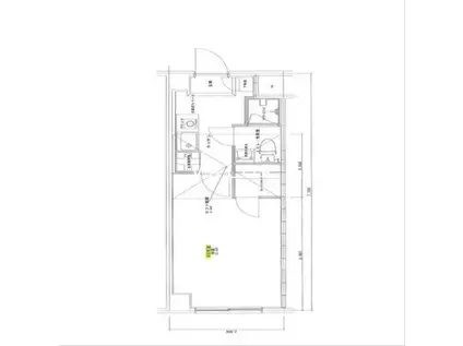 ハイツFK相模大野(1K/4階)の間取り写真