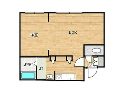 ASM麻生(1LDK/4階)の間取り写真