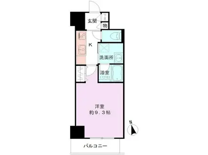 S-FORT新潟本町(1K/4階)の間取り写真