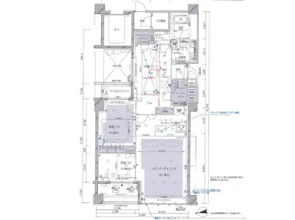 ブランズ自由が丘(3LDK/1階)の間取り写真