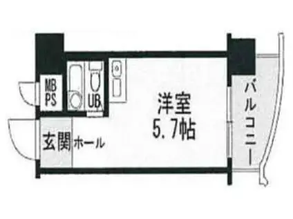 朝日プラザ高瀬川(ワンルーム/8階)の間取り写真
